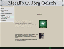 Tablet Screenshot of metallbau-oelsch.de